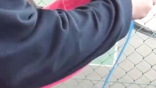 Asian Cutie Outdoor Pee Fetish - Wetting Herself in Public