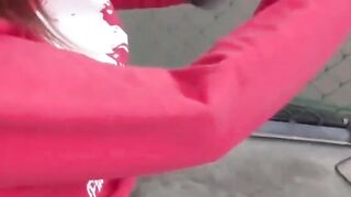 Asian Cutie Outdoor Pee Fetish - Wetting Herself in Public
