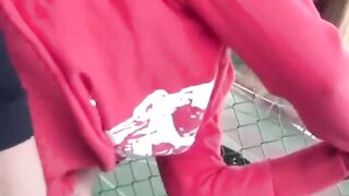 Asian Cutie Outdoor Pee Fetish - Wetting Herself in Public