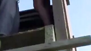 Public German Amateur Couple - Outdoor BJ with Facial