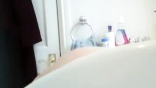 Blond Step-Mother's Hot Ass - Spying On Her Private Moment