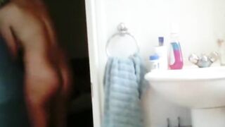 Blond Step-Mother's Hot Ass - Spying On Her Private Moment