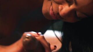 Blackzilla's Monster Dick Fucks Black Wife While Hubby Watches - Nickele Knight