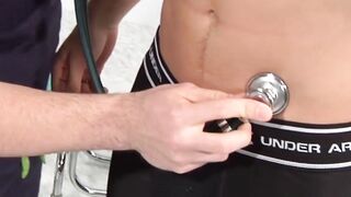 HOT & HUNKY DOCTORS FUCK PATIENT IN EMERGENCY ROOM" - This new hot scene features three sexy men in uniform having intense sex!