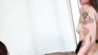 Veronika Layka & Aimme Black - Group Sex Orgy With Two Hunks