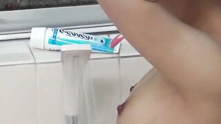 Petites #1 - Hot Asian Teens Share Bathroom Fun With Stranger In Steamy Shower Room