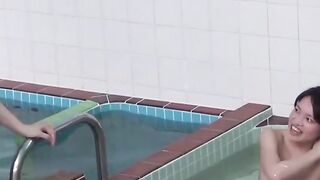Petites #1 - Hot Asian Teens Share Bathroom Fun With Stranger In Steamy Shower Room