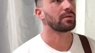 Raw Hardcore Action - Huge Dick Pounding Hot Twink's Ass On Scaffold