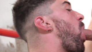 Raw Hardcore Action - Huge Dick Pounding Hot Twink's Ass On Scaffold