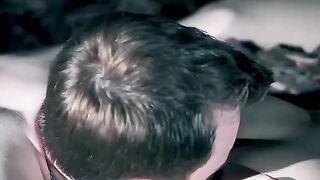 VAMPIRE THREESOME - SEXY BRUNETTE AND HOT REDHEAD FUCK A BIG COCK POWERFUL ORAL SEX