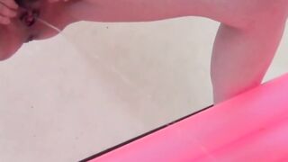 Golden Shower Girls #3 - Pool Party", tags: amateur-couple, couple, brunette, natural-tits, shaved, blowjob, cumshot, facial, doggy-style, old-and-