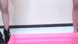 Peeing Cuties - Teen Girls Filling Up A Pool With Piss