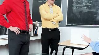 Teen Slut Spits Roast - Double Penetration with Alex Legend & Johnny Sins