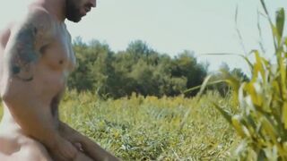 Rock Hard Abs & Ripped Bodybuilder Fucks Raw In The Fields - Scene #1