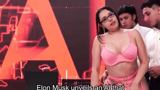 Sexy News Anchor #2 - Hot Blonde Bombshell Delivers Breaking Headlines