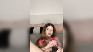 Adrianne Sucks Up Your Attention With Her Dirty Talk And Hot Body