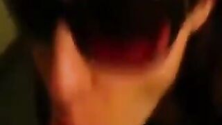 Public-Blowing - Busty Brunette Teenage Slut Sucks Dick In Gloryhole