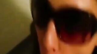 Public-Blowing - Busty Brunette Teenage Slut Sucks Dick In Gloryhole