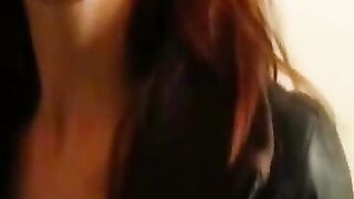 Public-Blowing - Busty Brunette Teenage Slut Sucks Dick In Gloryhole