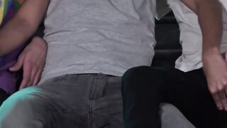 Anal Threesome Frenzy - Old Man Gets His Ass Pounded by Two Hot Latin Guys