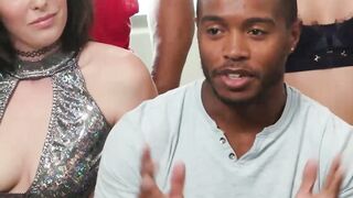 Group Orgy with Transgender Model JaDe Veneer & Friends - POV