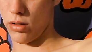 Horny Hunk Jerks Off His Massive Dick In Black Underwear