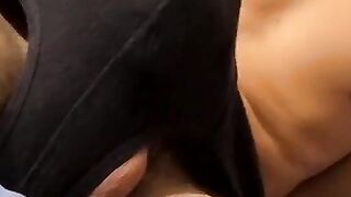 Horny Hunk Jerks Off His Massive Dick In Black Underwear