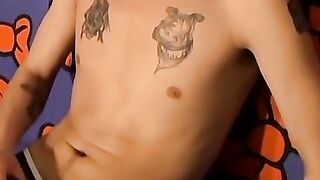 Horny Hunk Jerks Off His Massive Dick In Black Underwear