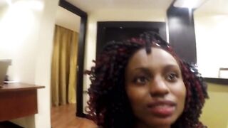 Big Black Booty Babe - Rough Sex Session Leaves Her With A Big Smile