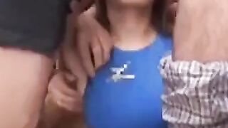 Asian Babe's Sexy Poolside Dance Party