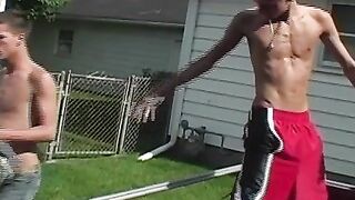 Twinks Fucked Raw In The Garage - Big Dick Pounding Skater Boy