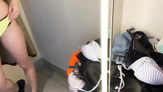 Public Flashing & Jerking Off In A Shopping Center - Huge Facial On Busty Girl
