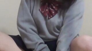 Japanese Teen's Intimate Moment Captured On Camera - Naughty college girl Fucked