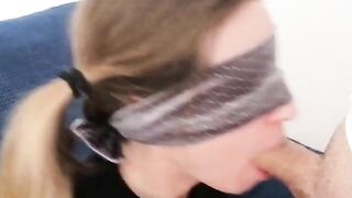 Blondie's First Time - Sex Ed Lesson Ends With A Facial