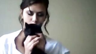 Hot Blonde MILF Gives Sensual Stripteuse Performance on Live Cam Show