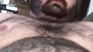 Big Dick Handsome Guy Jerks Off A Chubby Bears Massive Belly