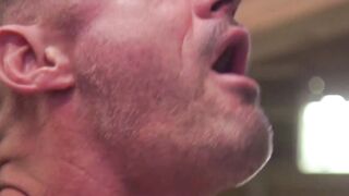Mechanics Rimjob & Face Fuck - Dominant Mechanic Fucks His Customer Hard
