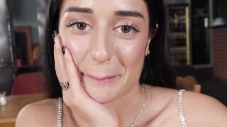 NastyAra's Toilet Ride - Dirty Restaurant Sex with Big Dick