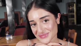 NastyAra's Toilet Ride - Dirty Restaurant Sex with Big Dick