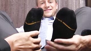 Foot Worship - Amateur Slave Boy Licks His Master's Feet And Toes