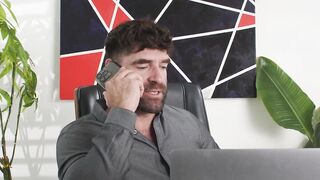 Three's A Charm! Big Ass MILF Jewels Blue Sucks & Fucked By Two Guys