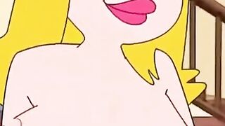 Big Boob Babe Gives Famous Toon Character A Hand Job And BlowJob In Virtual Reality