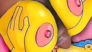 Big Boob Babe Gives Famous Toon Character A Hand Job And BlowJob In Virtual Reality