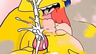 Big Boob Babe Gives Famous Toon Character A Hand Job And BlowJob In Virtual Reality