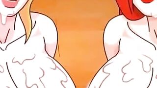 Big Boob Babe Gives Famous Toon Character A Hand Job And BlowJob In Virtual Reality