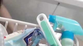 Japanese babe enjoys sensual masturbation session captured by secret camera