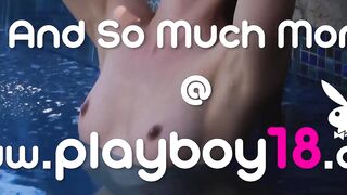 Petite Asian Teen Strips Poolside - Exotic Dancer Angel Constanza