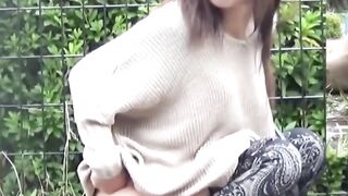 Public Peeing #2 - Bold barely legal Japan Girl Unknowingly Filmed Peeing Outdoors