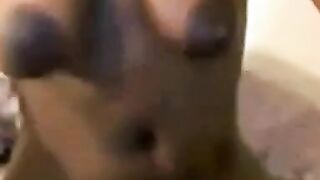 Erotic Sensuality - Black Girl Uses Dildo to Masturbate on Webcam