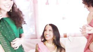 Indian Bride's Hen Party Erupts into an Orgasmic Group Sex Frenzy